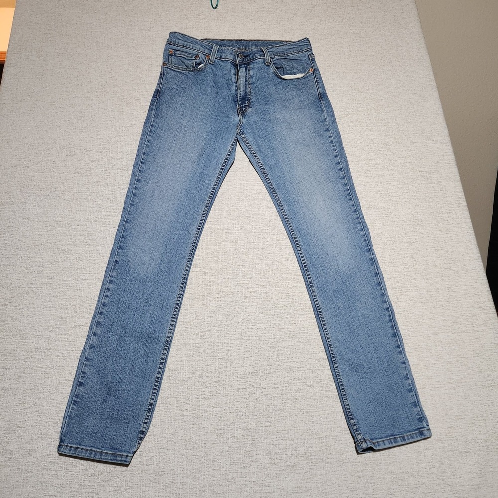 Levi's 511 Slim Fit Jeans Mens 34x34 Blue Medium Wash Stretch Denim